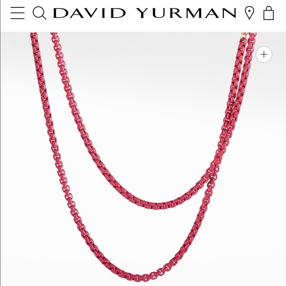 David Yurman Jewelry David Yurman Belaire Chain Necklace In Coral